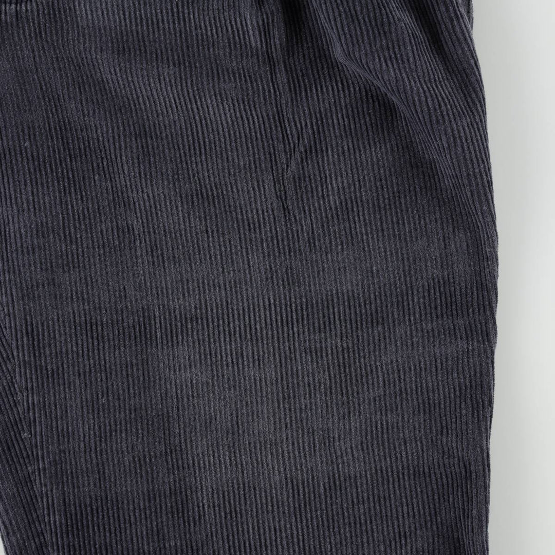 Louis Raphael BRAGGI Two-pleat Corduroy Pants, Men's Size W32 cotton Charcoal Vintage Second Hand