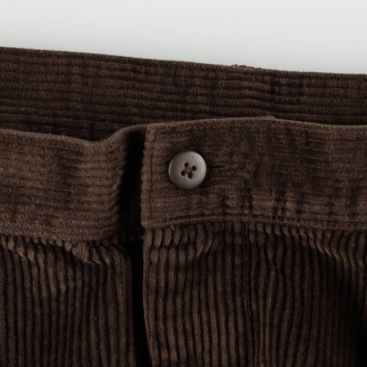 JOS. A. BANK Two-Pleat Corduroy Pants, Men's Size W36 (approx.) cotton brown type Vintage Second Hand