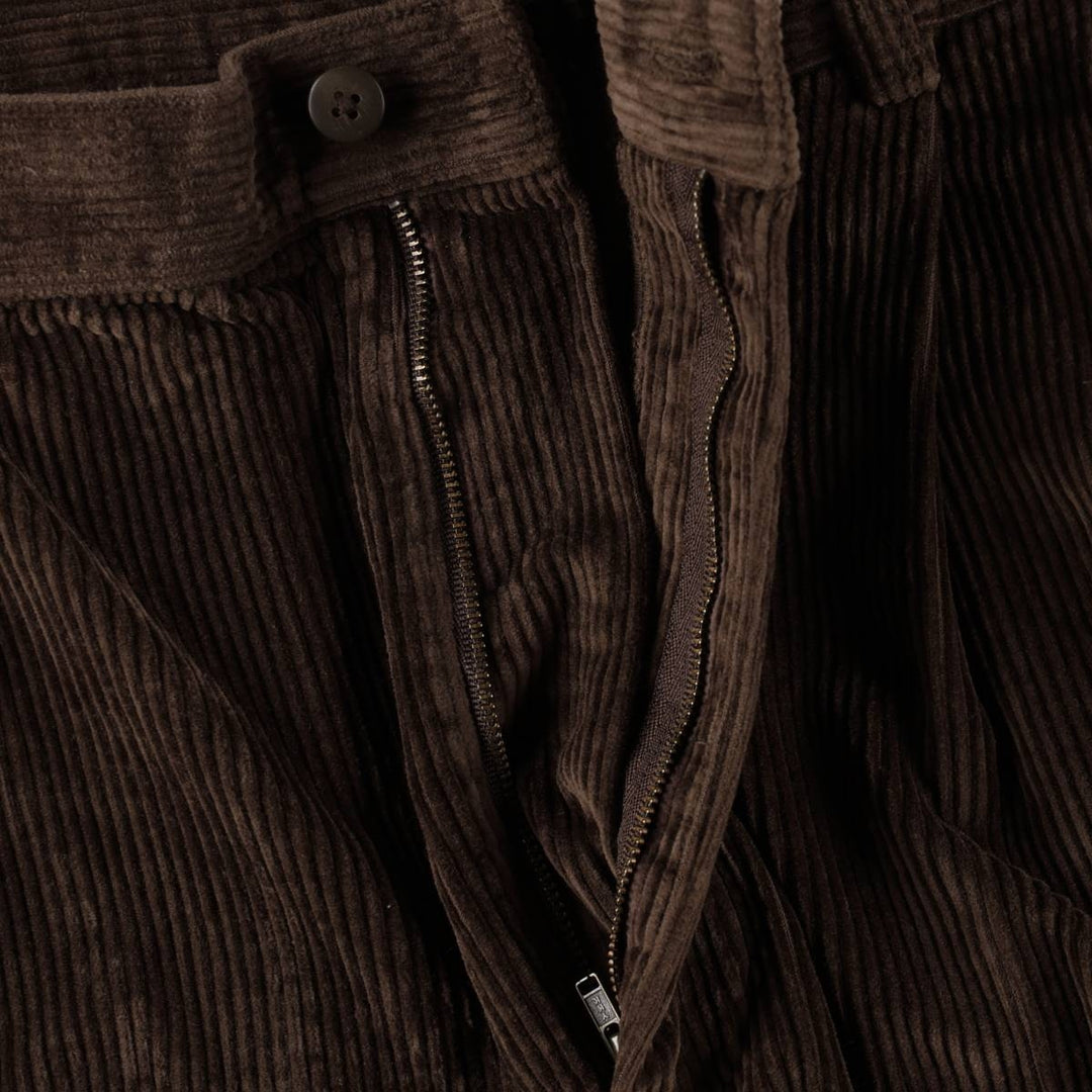 JOS. A. BANK Two-Pleat Corduroy Pants, Men's Size W36 (approx.) cotton brown type Vintage Second Hand