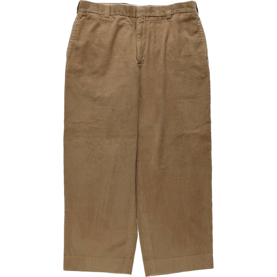 LLBean Natural Fit Corduroy Pants, Men's Size W36 (approx.) cotton Beige type Vintage Second Hand