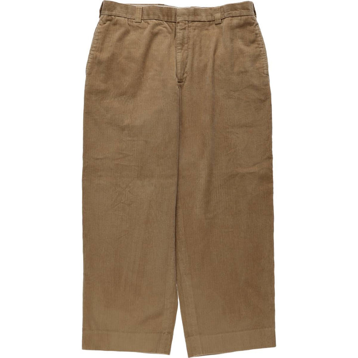 LLBean Natural Fit Corduroy Pants, Men's Size W36 (approx.) cotton Beige type Vintage Second Hand