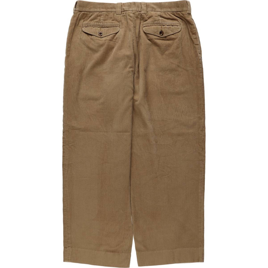 LLBean Natural Fit Corduroy Pants, Men's Size W36 (approx.) cotton Beige type Vintage Second Hand