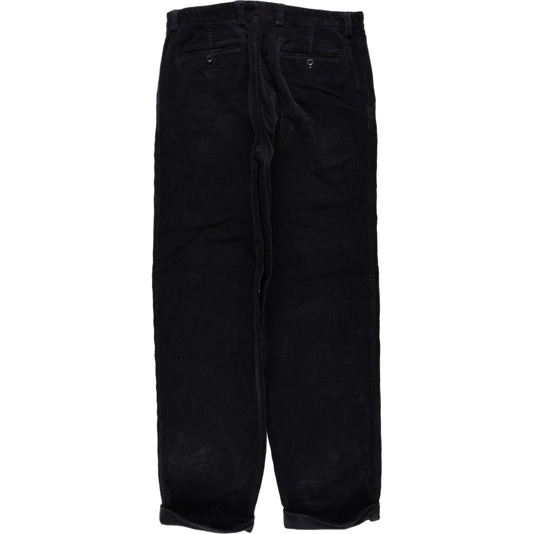 2000'S GAP EASY FIT Two-Pleat Corduroy Pants, Men's Size W33 (approx.) cotton black type Vintage Second Hand