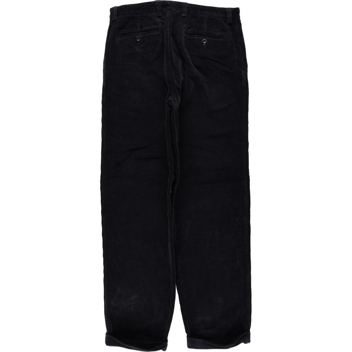 2000'S GAP EASY FIT Two-Pleat Corduroy Pants, Men's Size W33 (approx.) cotton black type Vintage Second Hand