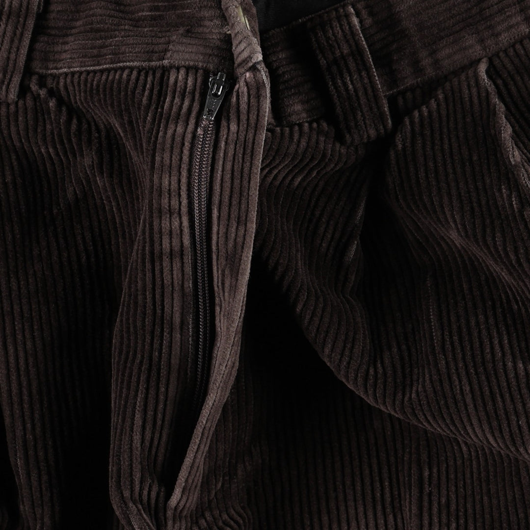 LLBean Two-pleat Corduroy Pants, Men's, Size W36 cotton brown type Vintage Second Hand