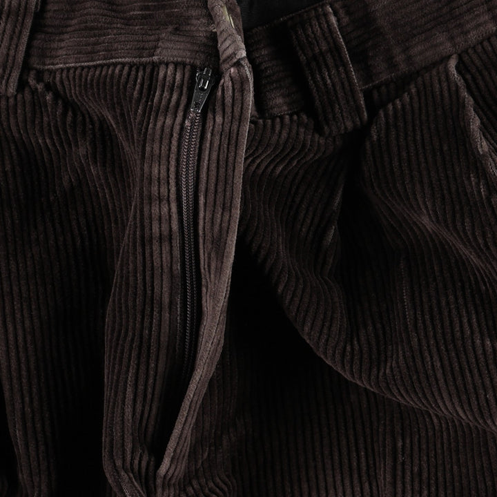 LLBean Two-pleat Corduroy Pants, Men's, Size W36 cotton brown type Vintage Second Hand