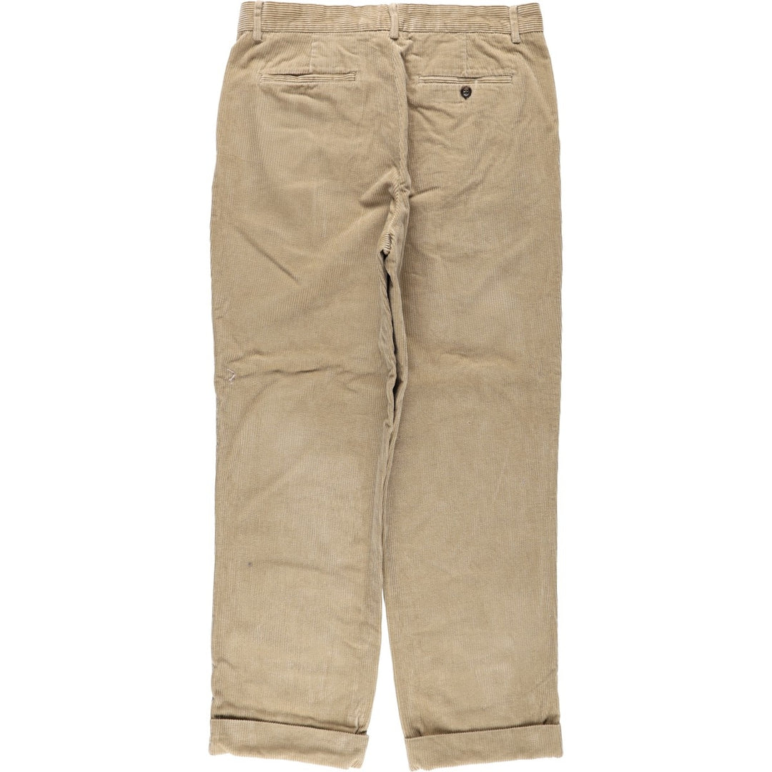 Banana Republic Two-pleat Corduroy Pants, Men's Size 34 cotton Beige type Vintage Second Hand
