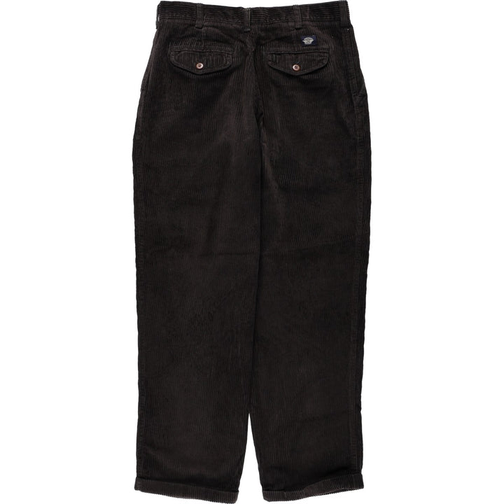 Dockers Loose Fit Two-Pleat Corduroy Pants, Men's Size W33 (approx.) cotton brown type Vintage Second Hand