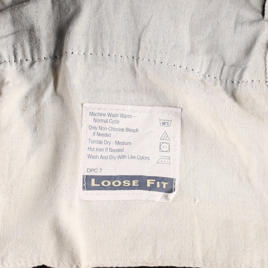 Dockers Loose Fit Two-Pleat Corduroy Pants, Men's Size W33 (approx.) cotton brown type Vintage Second Hand