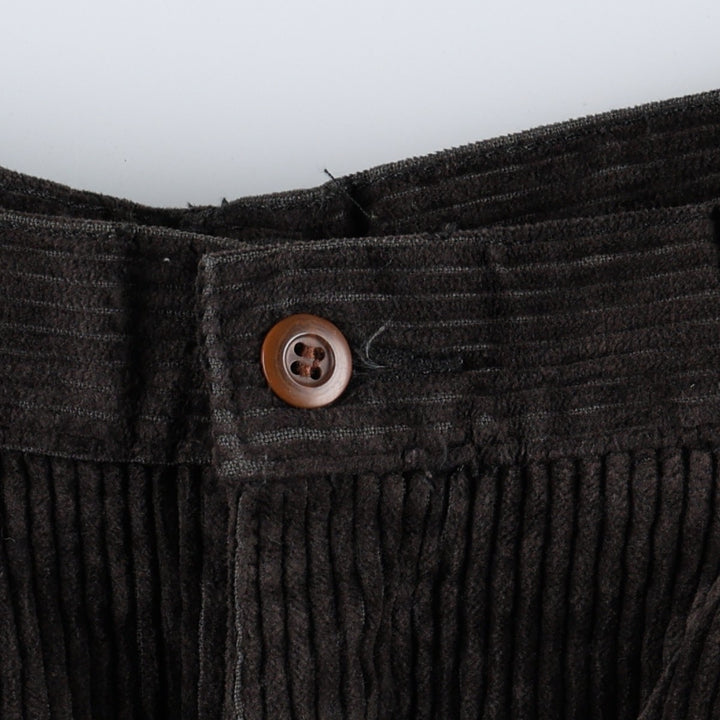Dockers Loose Fit Two-Pleat Corduroy Pants, Men's Size W33 (approx.) cotton brown type Vintage Second Hand