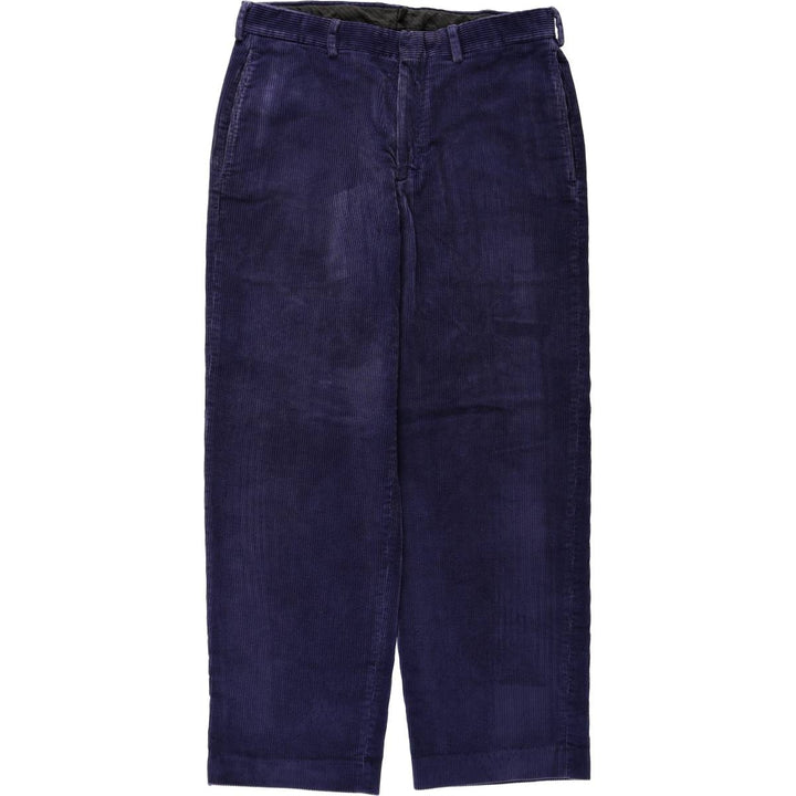 Lands' End corduroy pants, men's size W32 (approx.) cotton Purple type blue-purple Vintage Second Hand