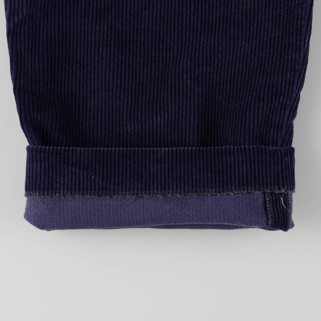 Lands' End corduroy pants, men's size W32 (approx.) cotton Purple type blue-purple Vintage Second Hand