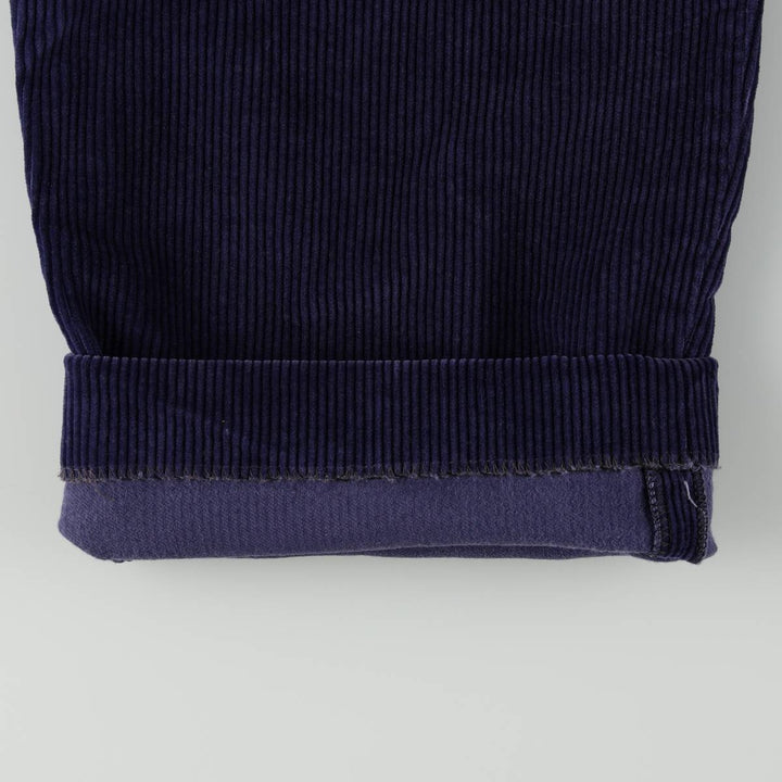 Lands' End corduroy pants, men's size W32 (approx.) cotton Purple type blue-purple Vintage Second Hand