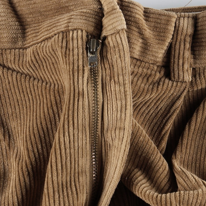 Brooks Brothers 346 Two-Pleated Corduroy Pants, Men's, Size W34 cotton Beige type Vintage Second Hand