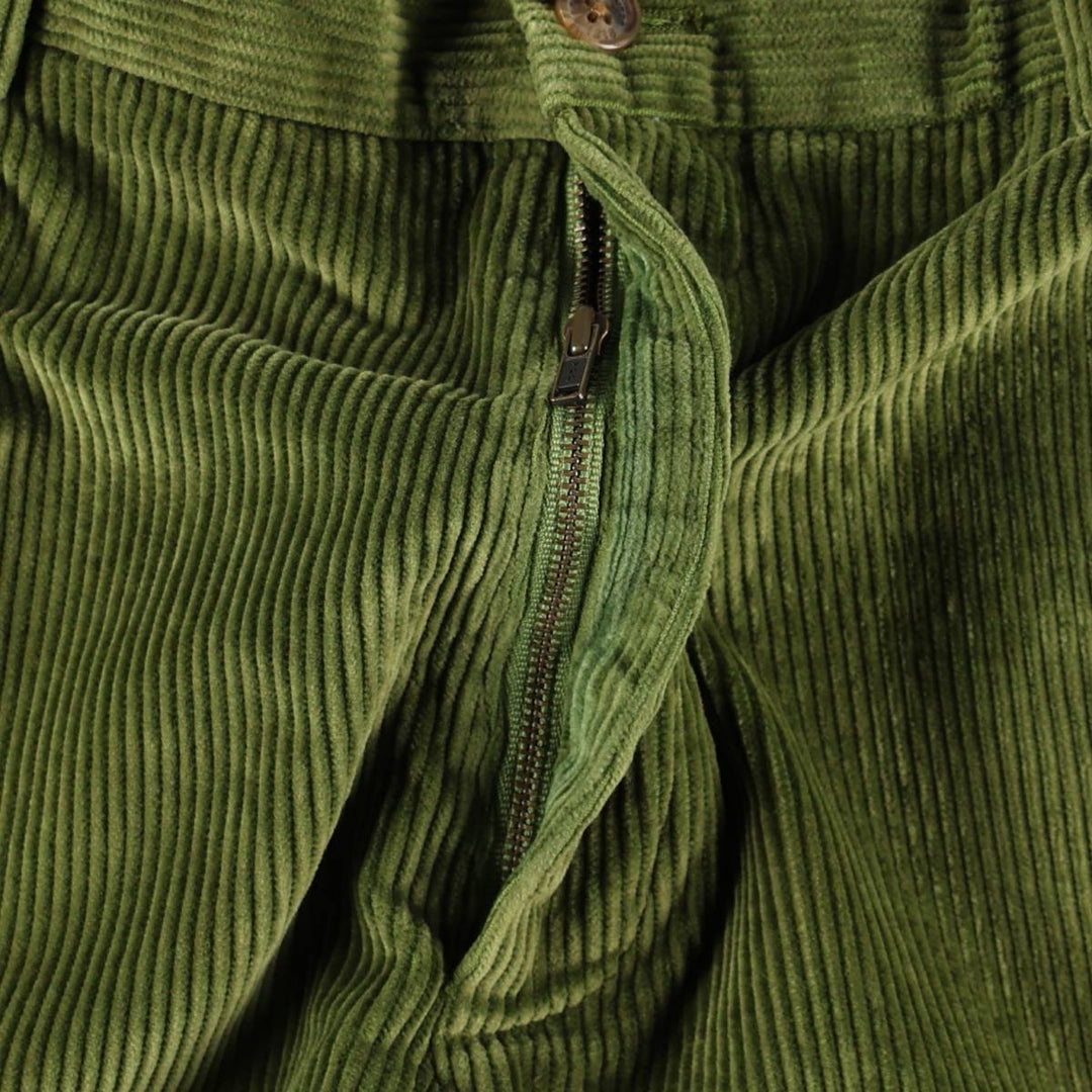 Brooks Brothers 346 Corduroy Pants for Men, W34 equivalent cotton green type Vintage Second Hand