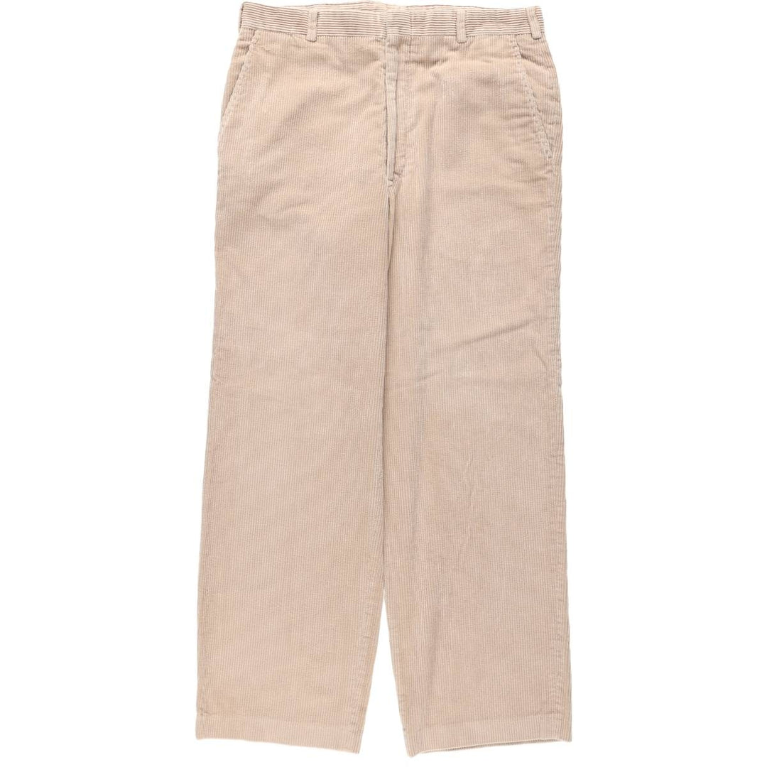 LANDS' END Corduroy Pants, Made in USA, Men's, Size W33 cotton Beige type Vintage Second Hand