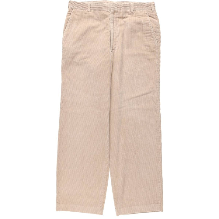 LANDS' END Corduroy Pants, Made in USA, Men's, Size W33 cotton Beige type Vintage Second Hand