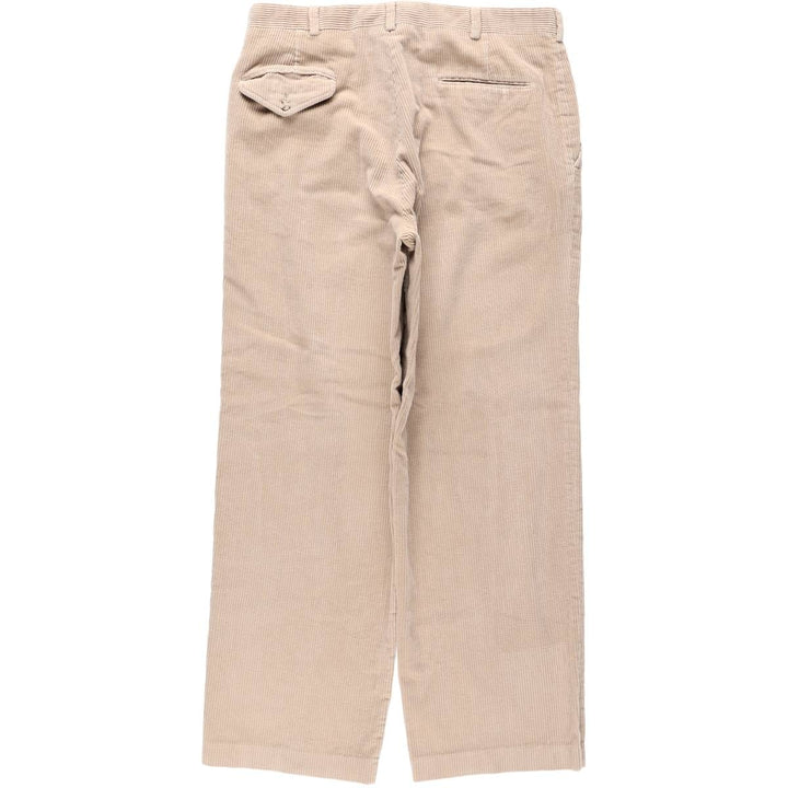LANDS' END Corduroy Pants, Made in USA, Men's, Size W33 cotton Beige type Vintage Second Hand