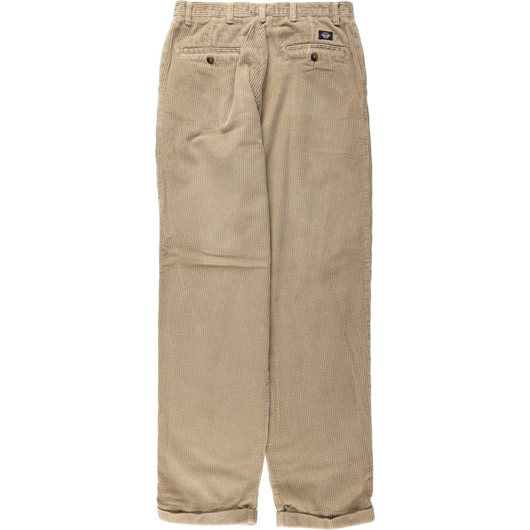 90'S Dockers Two-pleat Corduroy Pants, Men's, Vintage, Size W32 cotton Beige type Vintage Second Hand