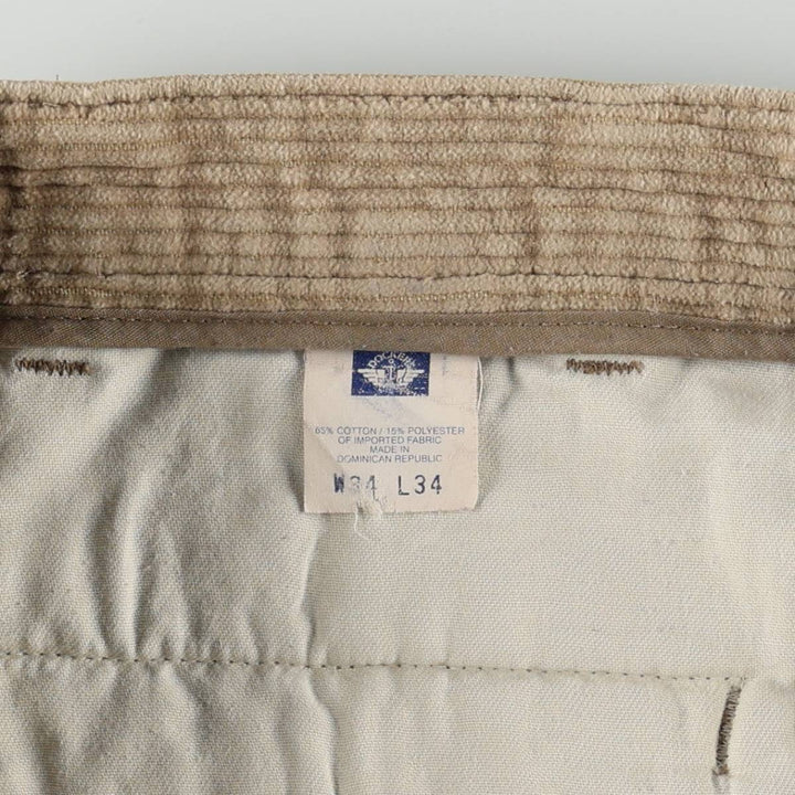 90'S Dockers Two-pleat Corduroy Pants, Men's, Vintage, Size W32 cotton Beige type Vintage Second Hand