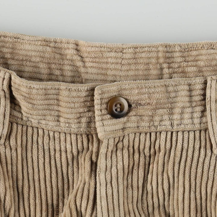 90'S Dockers Two-pleat Corduroy Pants, Men's, Vintage, Size W32 cotton Beige type Vintage Second Hand
