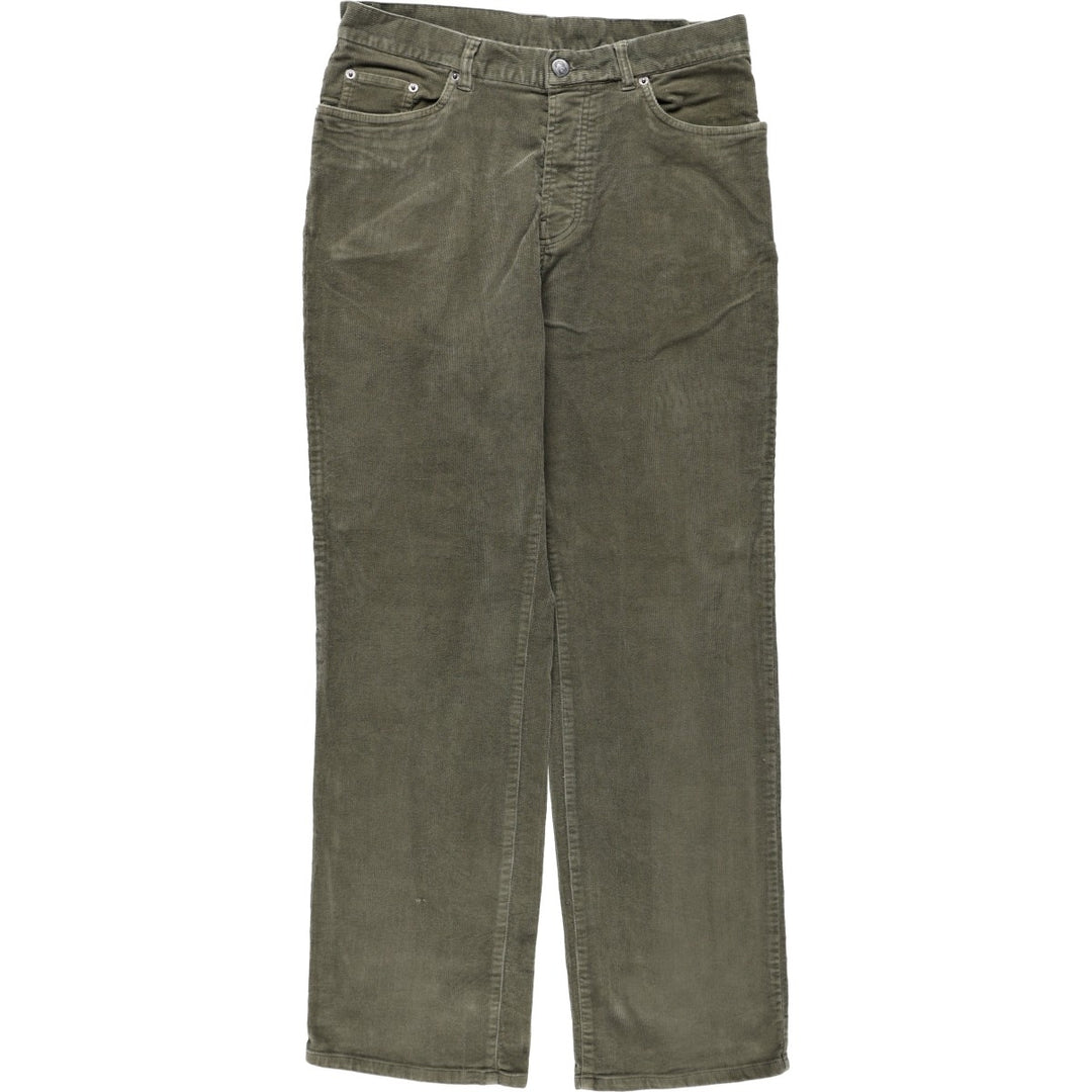 2000'S Patagonia Organic Cotton Corduroy Pants 55105F7, Men's W33 (approx.) Organic cotton Khaki type Vintage Second Hand