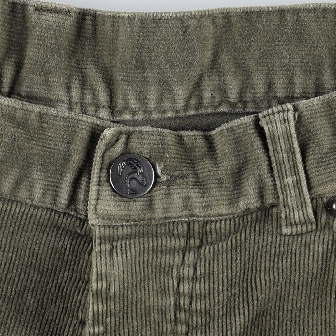 2000'S Patagonia Organic Cotton Corduroy Pants 55105F7, Men's W33 (approx.) Organic cotton Khaki type Vintage Second Hand