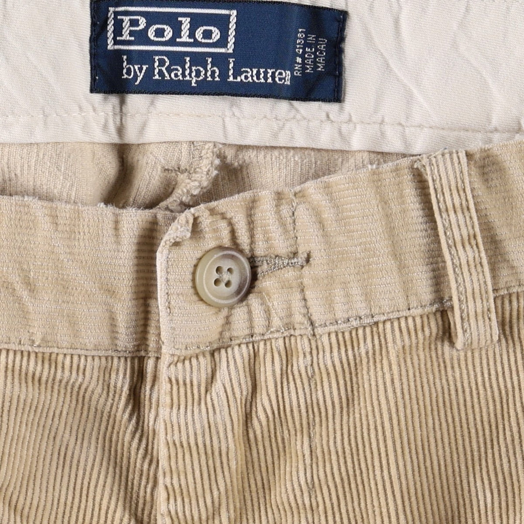 Ralph Lauren POLO by Ralph Lauren Corduroy Pants Men's W37 cotton Beige type Vintage Second Hand