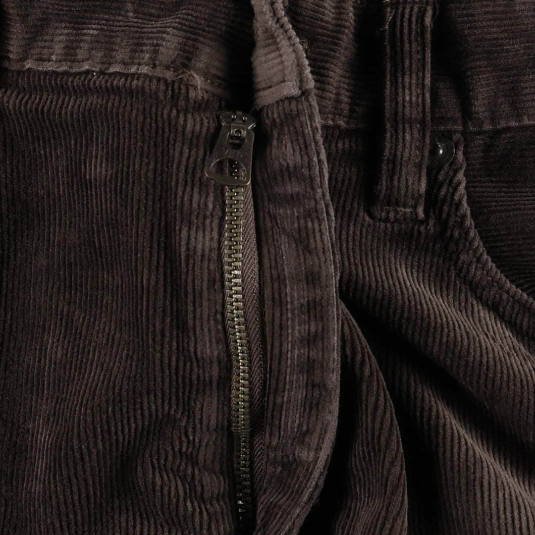 ~90'S Ralph Lauren POLO RALPH LAUREN SLIM FIT Corduroy Pants Men's W34 (approx.) Vintage cotton dark chocolate Vintage Second Hand