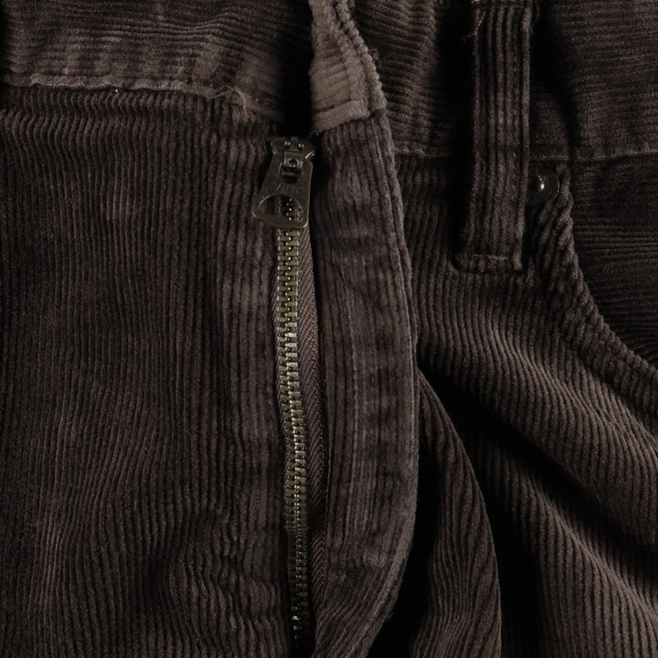 ~90'S Ralph Lauren POLO RALPH LAUREN SLIM FIT Corduroy Pants Men's W34 (approx.) Vintage cotton dark chocolate Vintage Second Hand