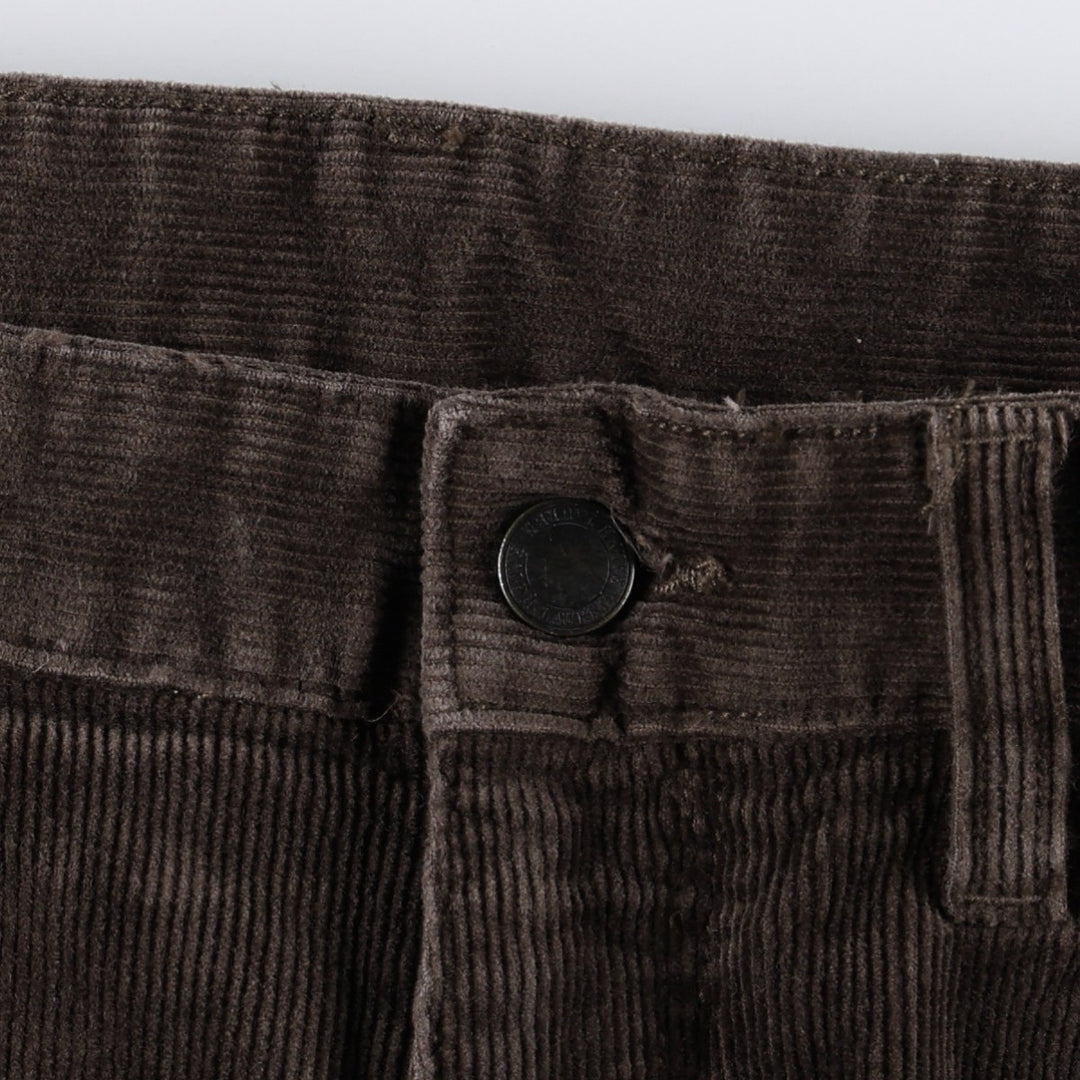 ~90'S Ralph Lauren POLO RALPH LAUREN SLIM FIT Corduroy Pants Men's W34 (approx.) Vintage cotton dark chocolate Vintage Second Hand