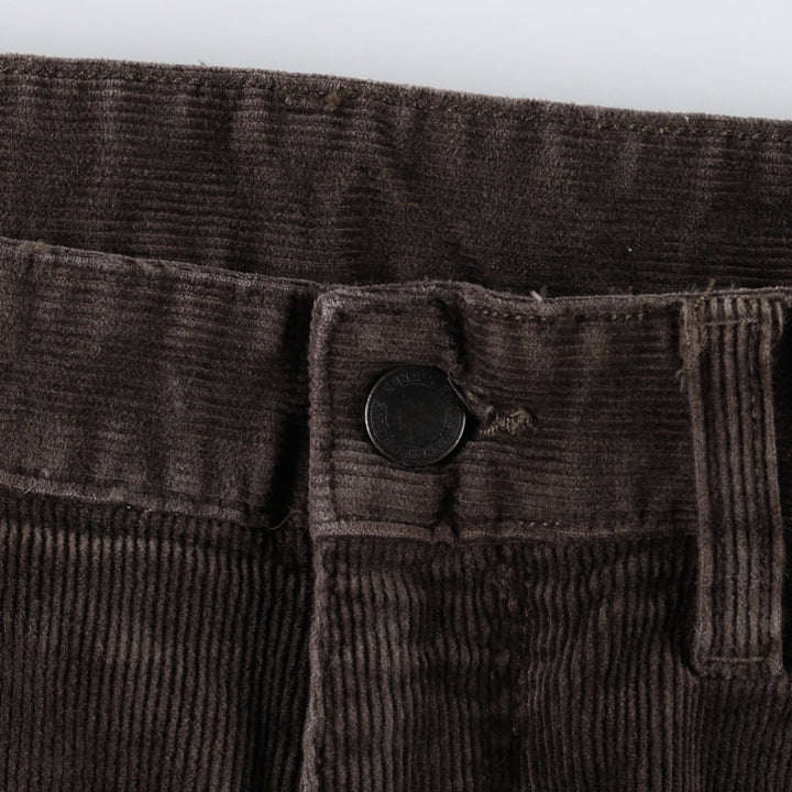 ~90'S Ralph Lauren POLO RALPH LAUREN SLIM FIT Corduroy Pants Men's W34 (approx.) Vintage cotton dark chocolate Vintage Second Hand