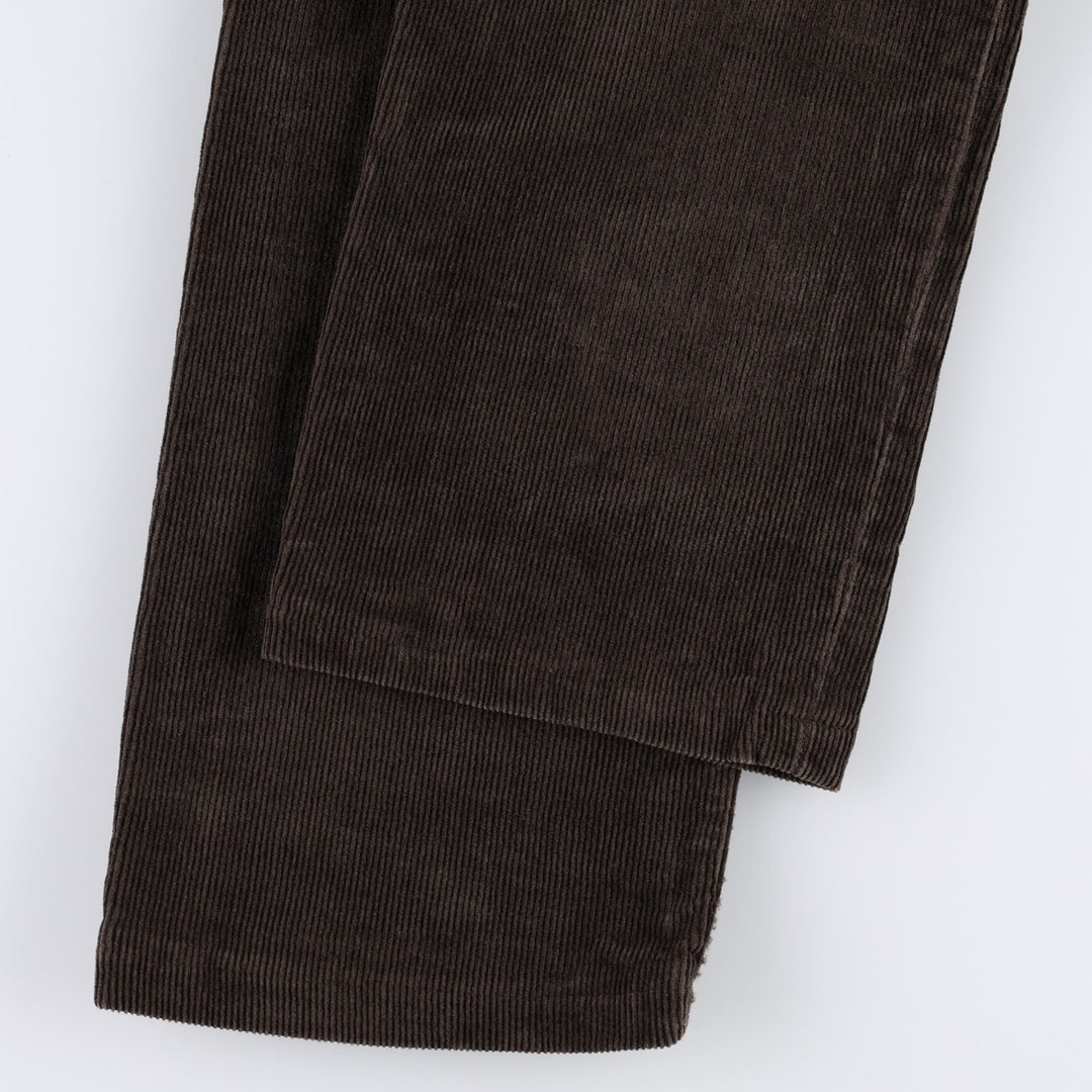 ~90'S Ralph Lauren POLO RALPH LAUREN SLIM FIT Corduroy Pants Men's W34 (approx.) Vintage cotton dark chocolate Vintage Second Hand