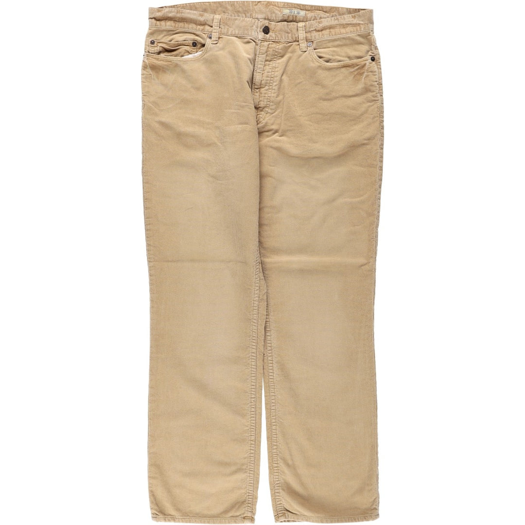 Ralph Lauren POLO RALPH LAUREN STRAIGHT corduroy pants, men's size W37 (approx.) cotton brick settler Vintage Second Hand