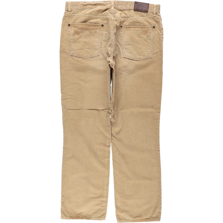 Ralph Lauren POLO RALPH LAUREN STRAIGHT corduroy pants, men's size W37 (approx.) cotton brick settler Vintage Second Hand