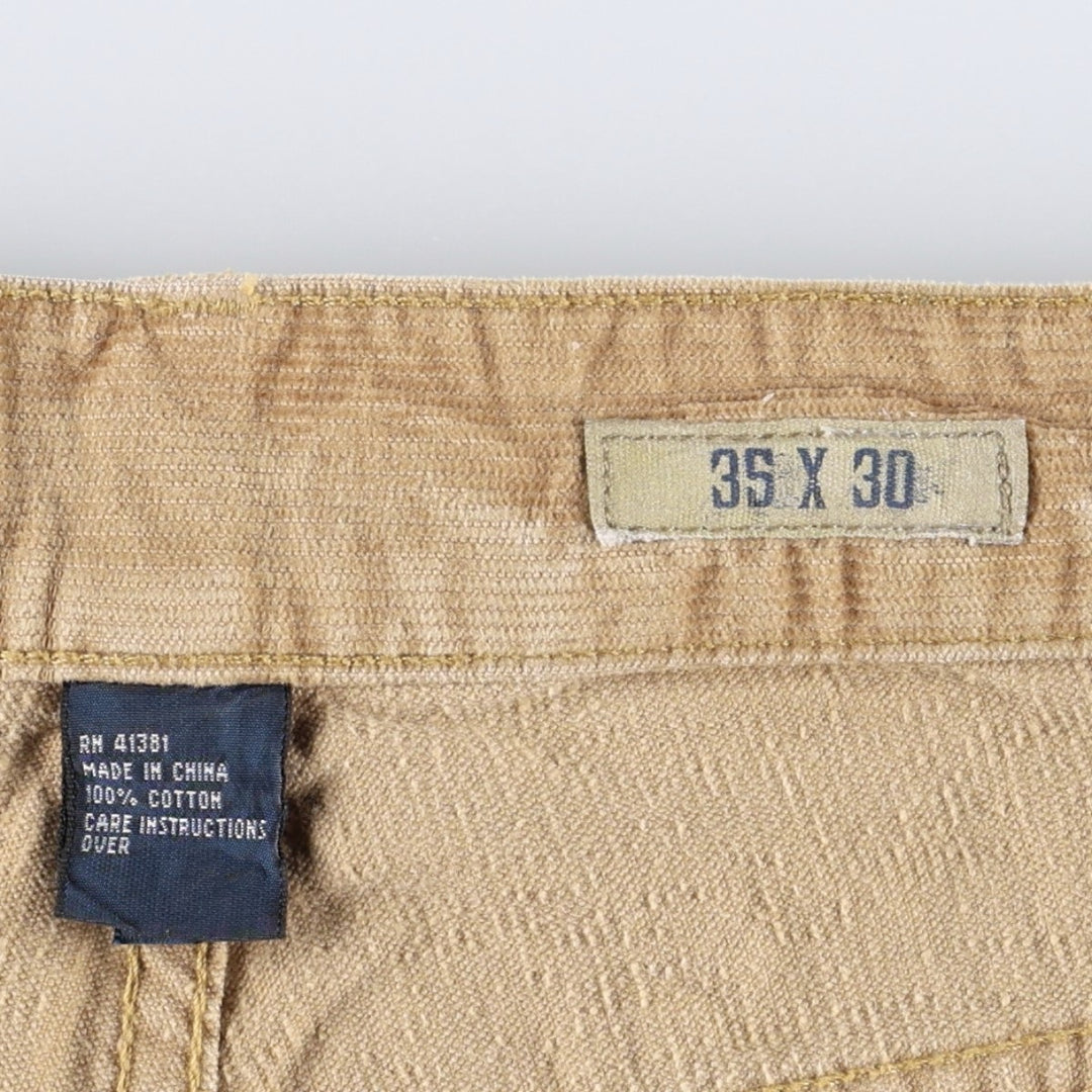 Ralph Lauren POLO RALPH LAUREN STRAIGHT corduroy pants, men's size W37 (approx.) cotton brick settler Vintage Second Hand