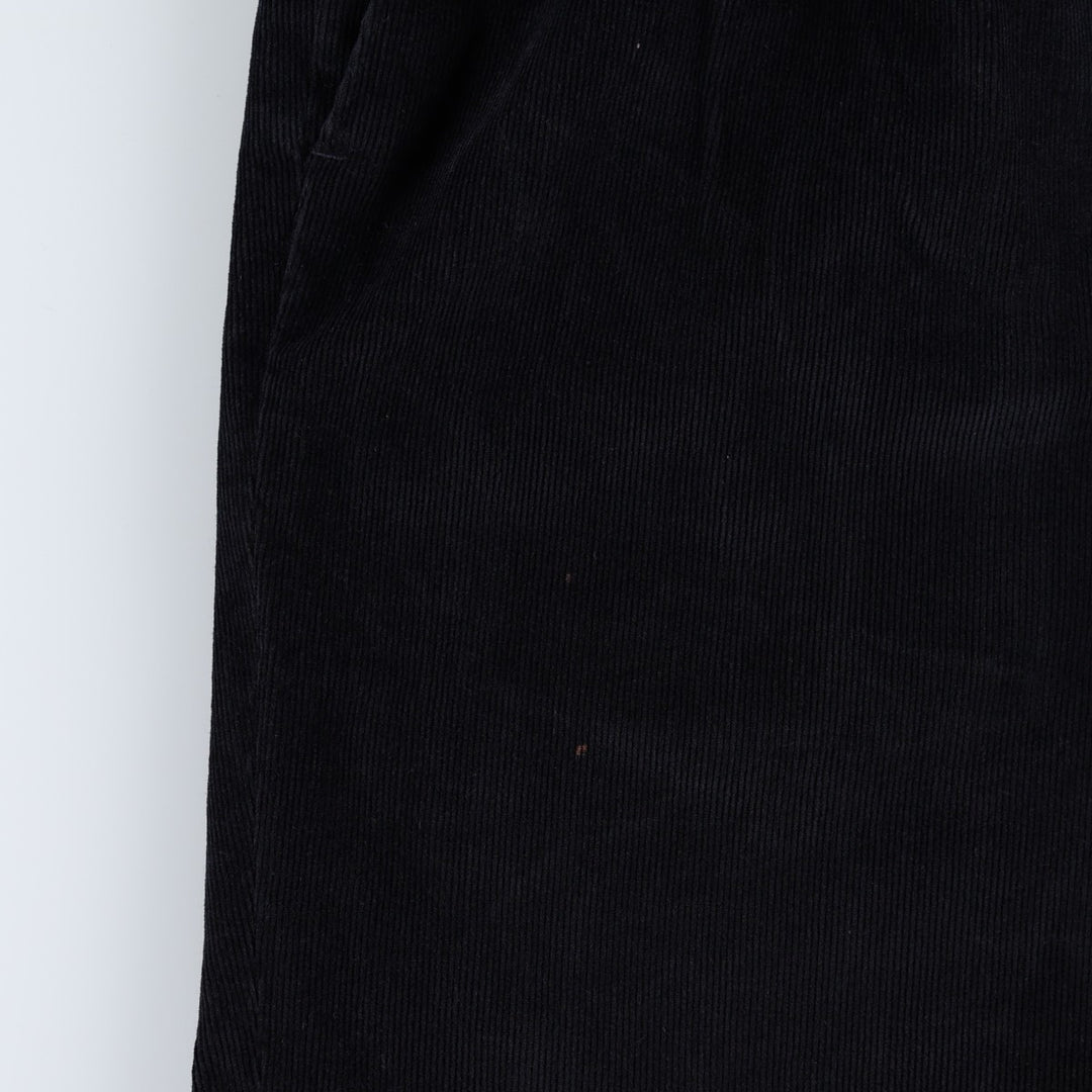 Ralph Lauren LAUREN Two-pleat Corduroy Pants, Men's, Size W34 cotton black type Vintage Second Hand