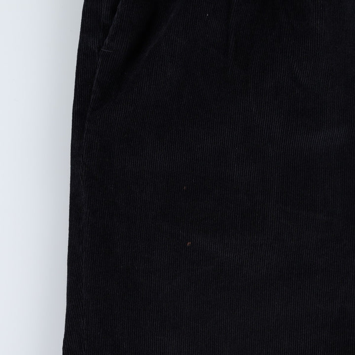 Ralph Lauren LAUREN Two-pleat Corduroy Pants, Men's, Size W34 cotton black type Vintage Second Hand