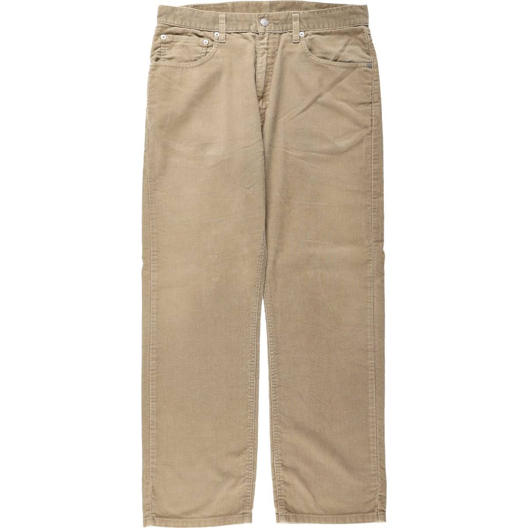 2000'S Levi's 505 Regular Fit Straight Leg Corduroy Pants, Men's Size W34 (approx.) cotton Beige type Vintage Second Hand