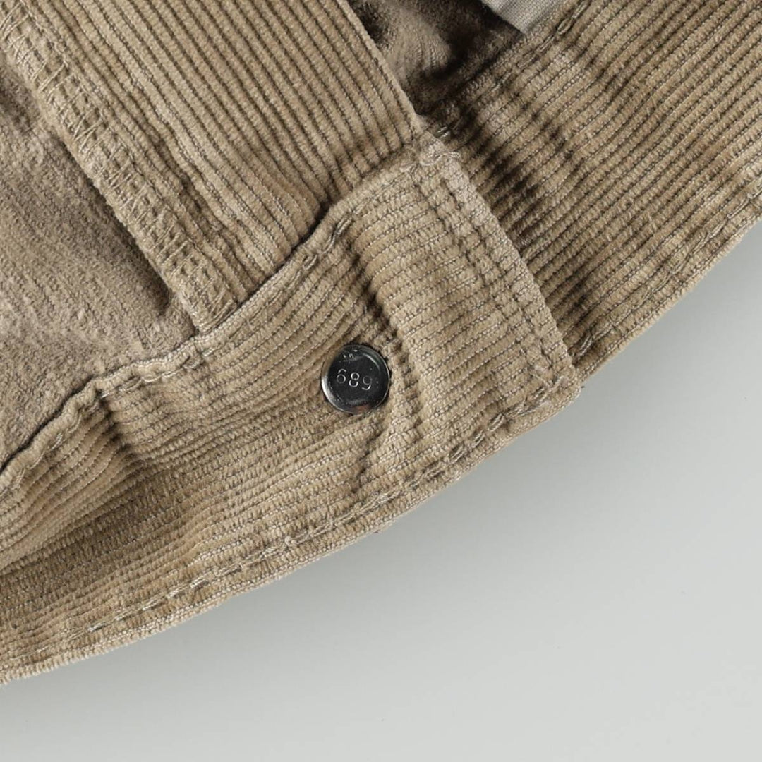 2000'S Levi's 505 Regular Fit Straight Leg Corduroy Pants, Men's Size W34 (approx.) cotton Beige type Vintage Second Hand