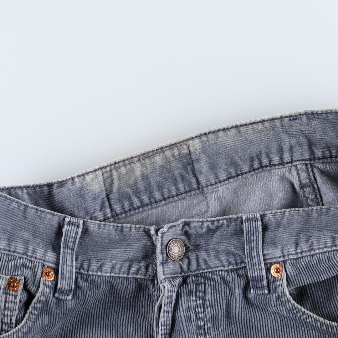 1990'S Levi's 517-6910 Corduroy Pants, Made in Italy, Men's Size W31 (approx.), Vintage cotton blue type Vintage Second Hand