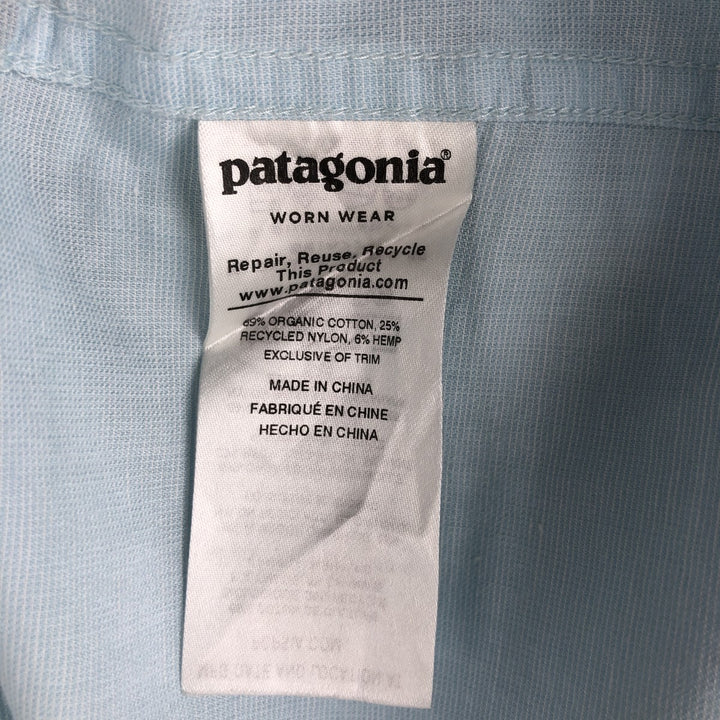Patagonia 52126SP19 Ripstop Long-Sleeve Fishing Shirt, Men's XXL (approx.) Organic cotton Blue type light blue Vintage Second Hand
