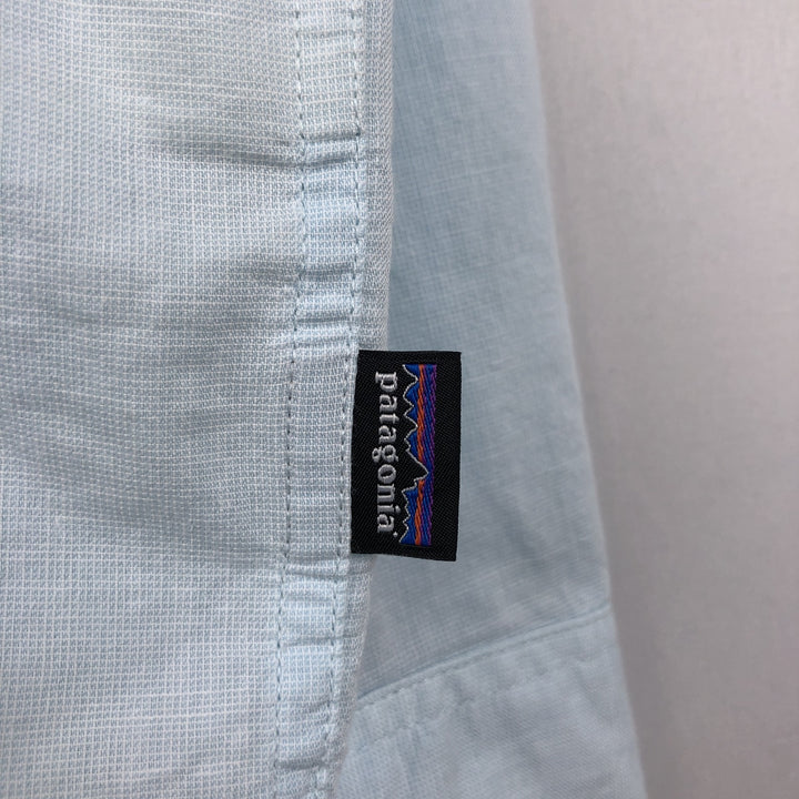 Patagonia 52126SP19 Ripstop Long-Sleeve Fishing Shirt, Men's XXL (approx.) Organic cotton Blue type light blue Vintage Second Hand