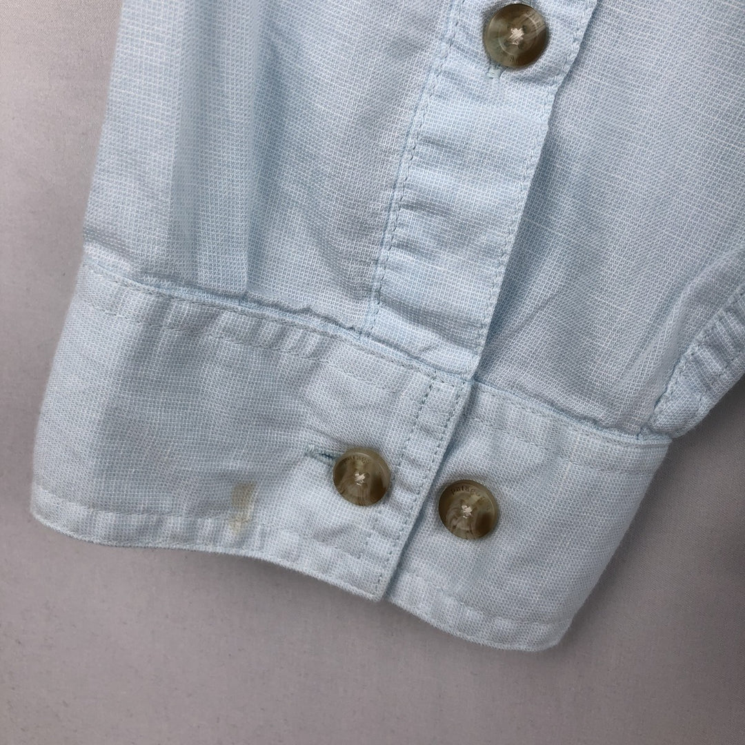 Patagonia 52126SP19 Ripstop Long-Sleeve Fishing Shirt, Men's XXL (approx.) Organic cotton Blue type light blue Vintage Second Hand