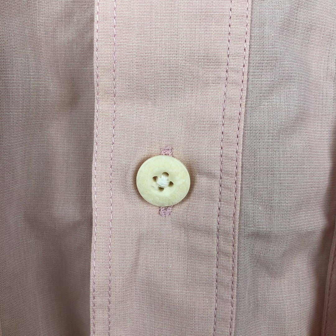 ORVIS Long-Sleeve Fishing Shirt, Men's Size M (approx.) cotton pink type Vintage Second Hand