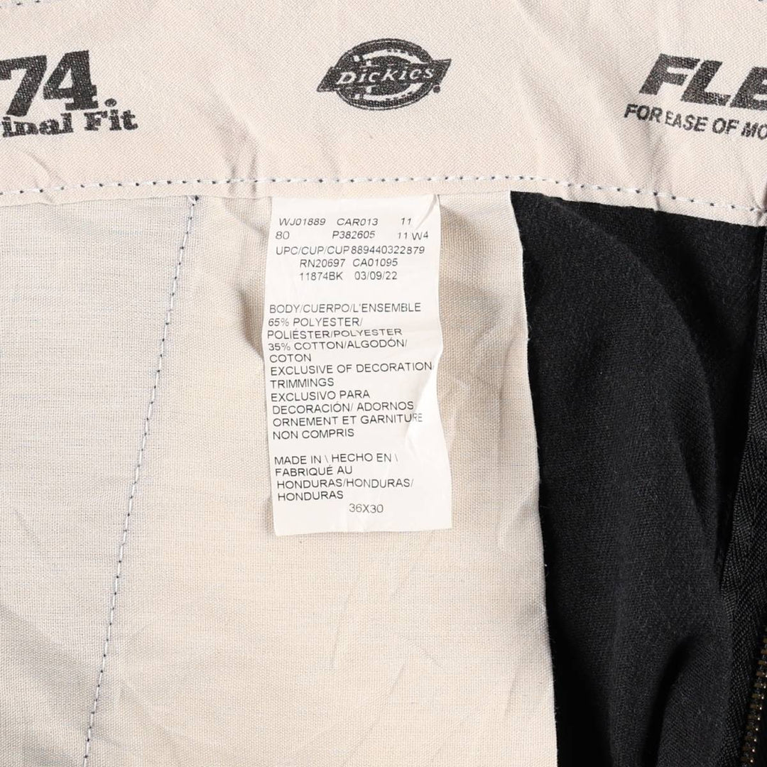 Dickies 874 Flex Original Fit Work Pants, Men's, Size 35 polyester black type Vintage Second Hand