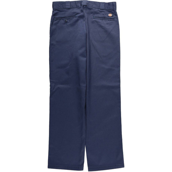 Dickies 874 Original Fit Work Pants, Men's, Size W34 polyester Navy blue Vintage Second Hand