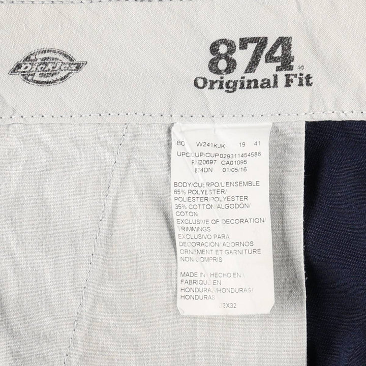 Dickies 874 Original Fit Work Pants, Men's, Size W31 polyester navy blue type Vintage Second Hand