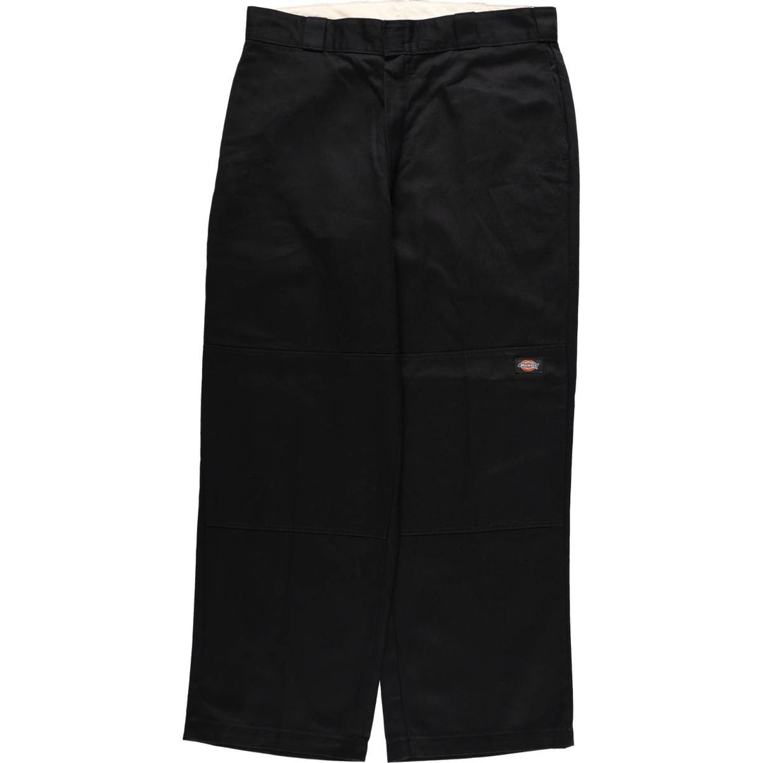 Dickies Double Knee Work Pants, Men's Size W36 polyester black type Vintage Second Hand