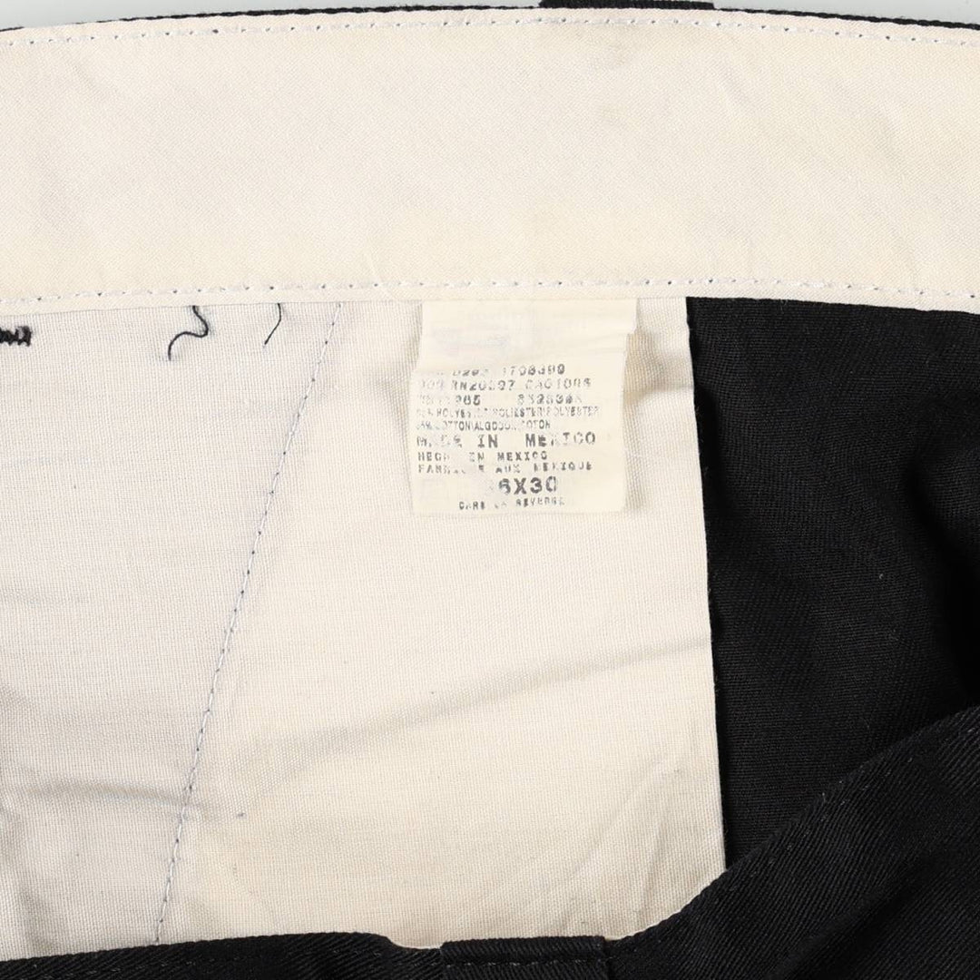 Dickies Double Knee Work Pants, Men's Size W36 polyester black type Vintage Second Hand